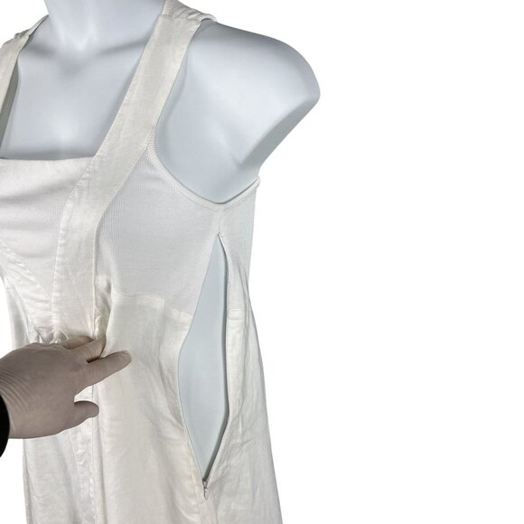 NWT Chelsea & Theodore Womens S Linen Babydoll Dress Sleeveless Pockets Beachy - Picture 5 of 16